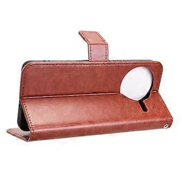 For Xiaomi Redmi K80 5G/K80 Pro 5G Deksel Crazy Horse Tekstur PU Lær Telefon Lommebok Deksel - Brun (Brun)
