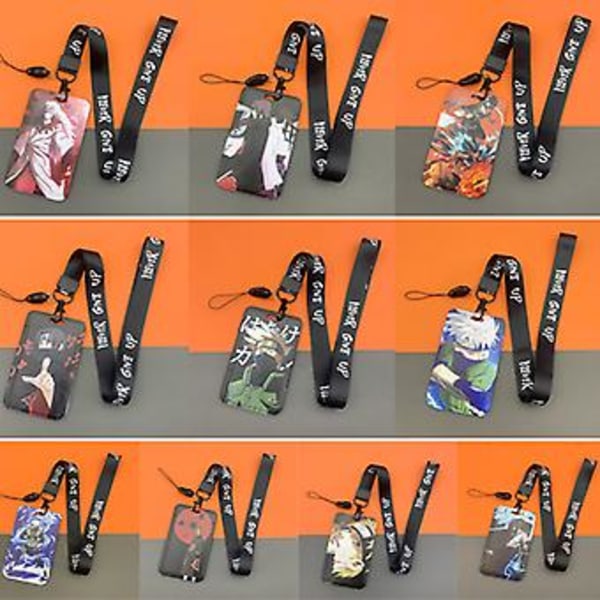 Cartoon Anime Cool Lanyard Kortinnehavare Bank Kredit Studentkort ID-kortfodral (A1)