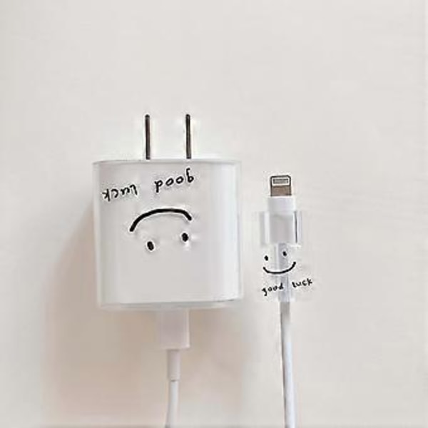 Rosa kärlekshjärta silikon mjuk dammtät bit sladd linje usb-kabel laddningshuvud lindare fodral skydd för apple iphone 18/20W (Stil 11)