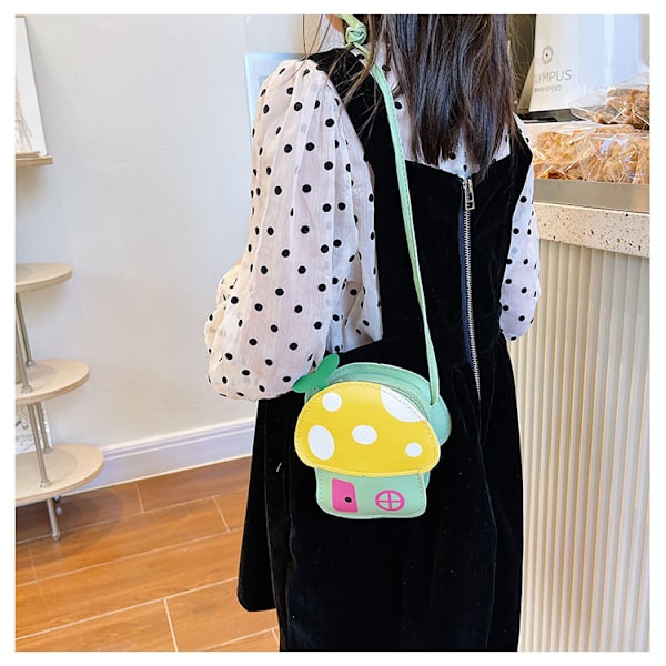 Børns søde pung lille pige kreativ svampe lynlås crossbody