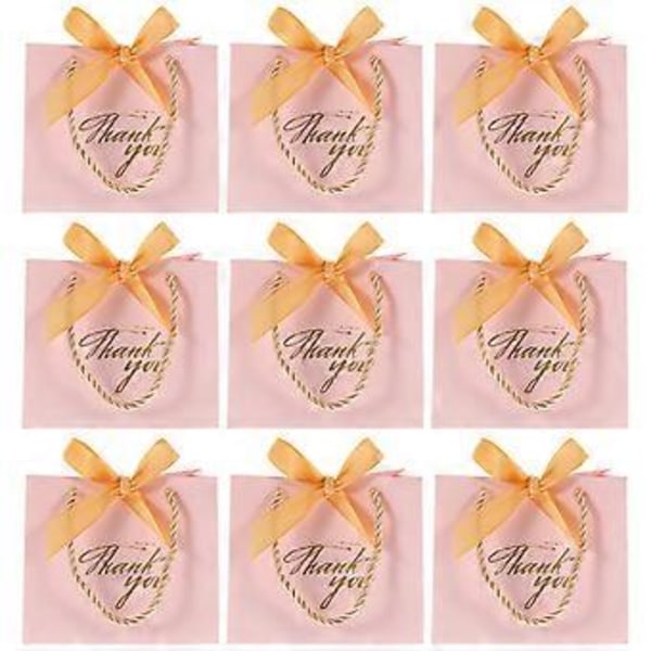 12 stk. Bryllups Tote Poser Delikate Bryllups Tote Tasker Bryllupsfest Gaveposer (Pink)