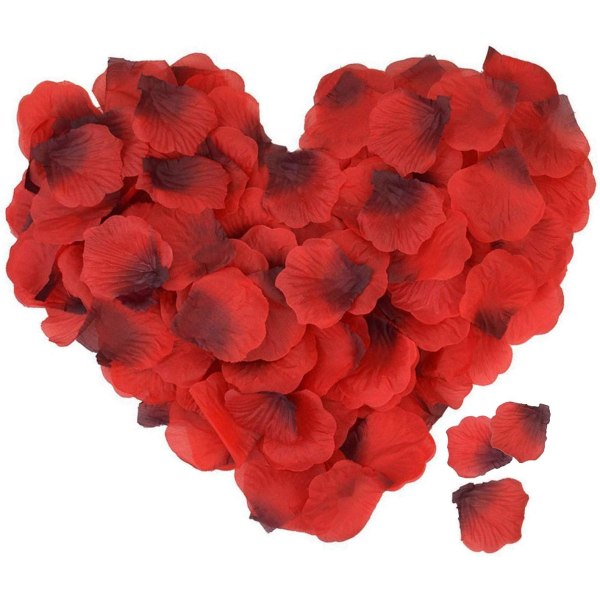 Rosenblad, 4000 stycken konstgjorda rosenbladsblomblad för W