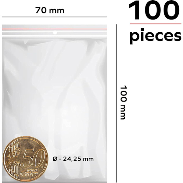 Trade Zip Pouch - Transparent Plast Emballage - Zippet Klar Ma