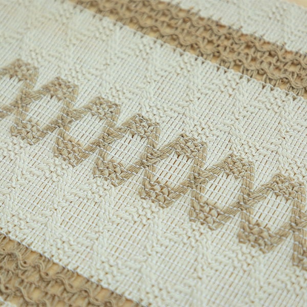 Sett med 4, 50x 30cm Bohemske stil, Plassmatter i flettet polypropylen