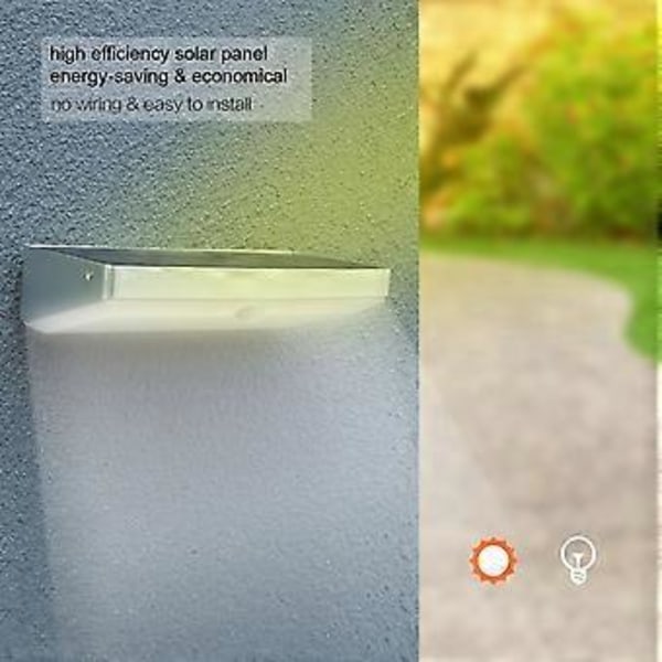 48 kpl LED aurinkovoimalla toimiva vedenpitävä seinävalaisin ihmisen liikettä tunnistava puutarhaportin lamppu
