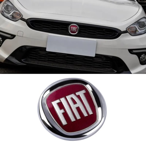 Lämplig för Fiat 500 främre logotyp FIAT främre stötfångargaller emblem F