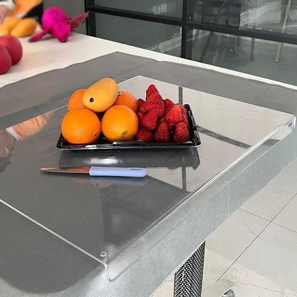 Akrylskärbräda för kök Transparent halkfri skärbräda