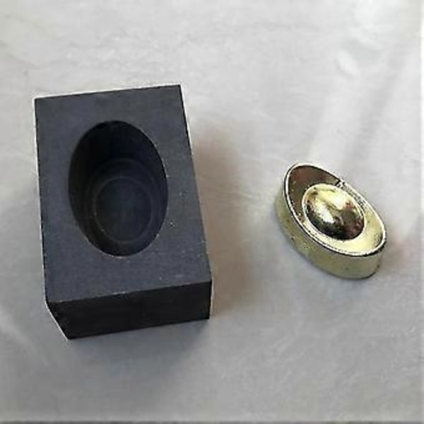 Sølv Gull Ingots Form Mold Grafitt Digel Mold Smelting Gull Sølv Ikke-jernholdig Metall Støping Raffinering Smykker Verktøy -NMAOV