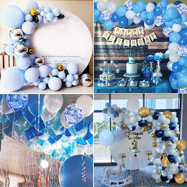 Ballonbue Kit (14 Dele), 6 Ruller Ballonbue Bånd, 6 Ruller