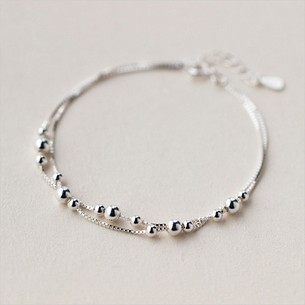 925 Sterling Sølv til Kvinner, Ankelarmbånd for Kvinner, Basic Chain