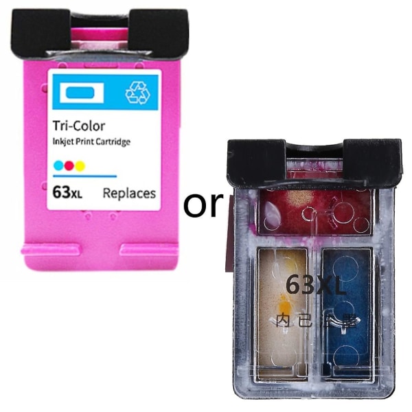 Color Ink Cartridge For Hp63xl For Deskjet 1110 2130 2132 2133 2134 Multi-Color