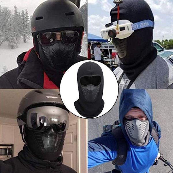 Lämmin Balaclava Balaclava, Monitoiminen Kasvobalaclava Hengityksellä