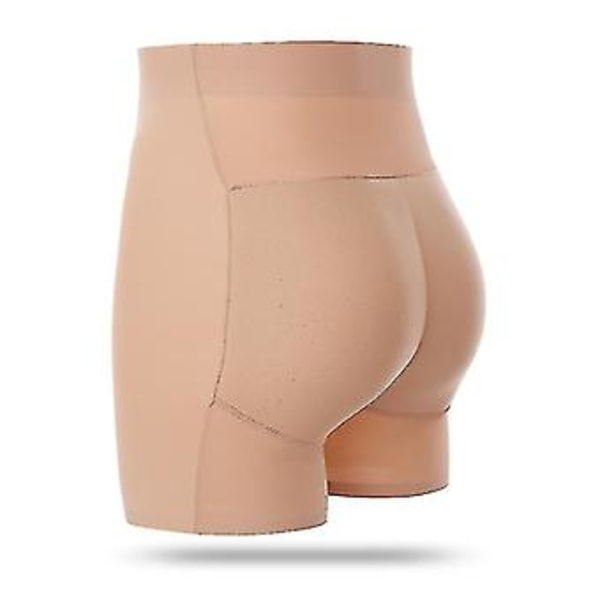 Kvinnor Vadderade Push Up Trosor Butt Lifter Shaper Falsk Rumpa (S Hög midja 555beige)