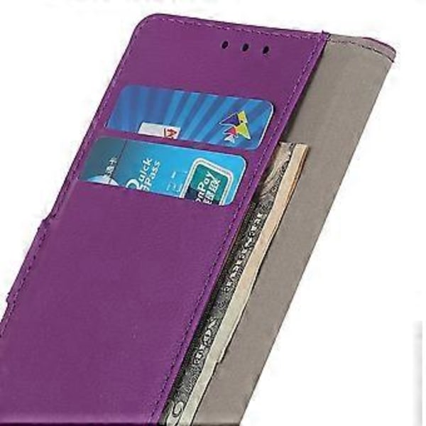 Til Motorola Moto G75 5G Etui PU Læder Standpung Telefon Cover (Style B)