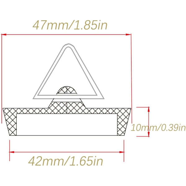 2 stk. afløbsstop, vaskepropper til afløb Ø 45,6 til 42 mm, R