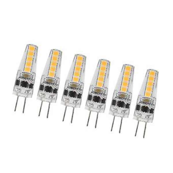 10 st G4 LED-lampor 2W Bi-pin-sockel Dimbara lampor för taklampa, bordslampa, varmvit 3000K AC 1224V ( )