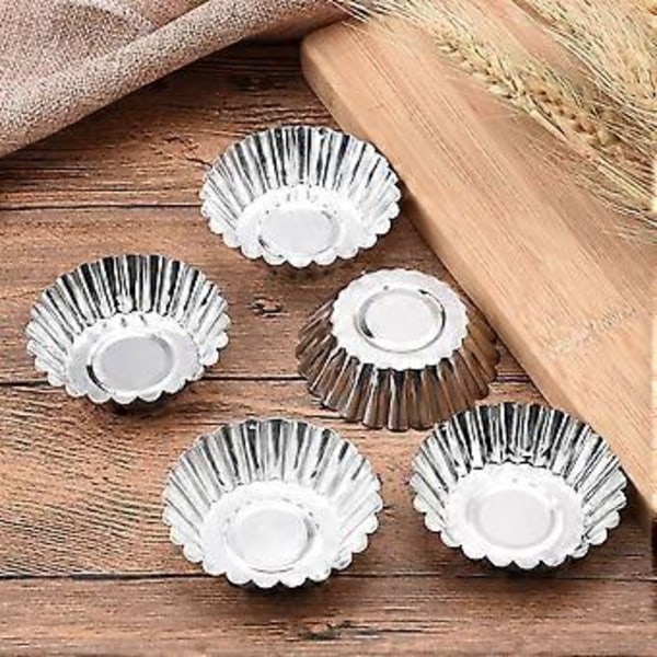 30 tærteforme, mini aluminium kage muffin forme, pander, non-stick cupcake forme, genanvendelige køkkenbageværktøjer