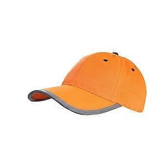 Säkerhetshatt Hög Synlighet Reflex Baseballkeps, Ljus Neonfärg Reflex (Orange)