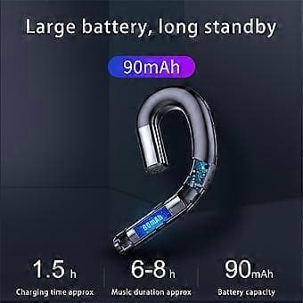 Trådløst Bluetooth Headset S10: Metalmaling til bilkørsel, Letvægts