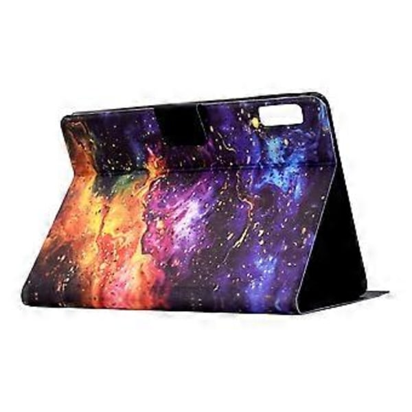 Stativfodral med mönstertryck i läder för Lenovo Tab M9 TB-310FU med automatisk väckning/viloläge (Nebula)