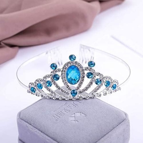 Krystal Rhinestone Krone Til Børn Krone Tiara Prinsesse Pige Hovedba