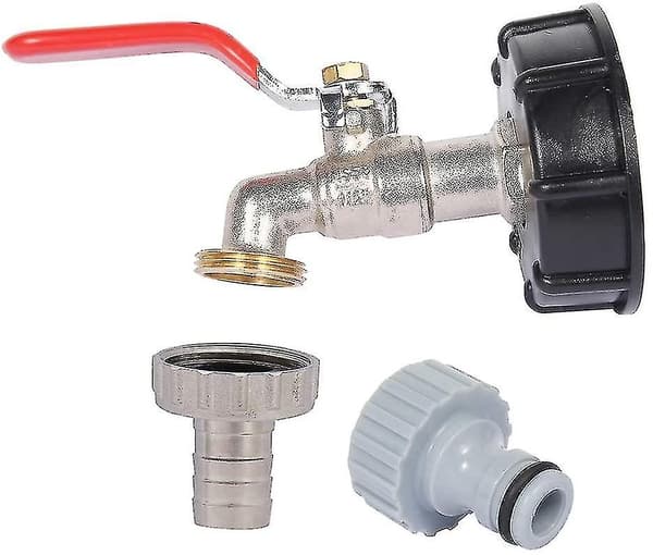 IBC Tank Adapter S60x6 Gevindforbindelse Udskiftning Ventilmontering Dele Afløbsadapter Til 1/2\" Slange