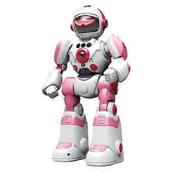 Intelligent stemmestyret robot gestus fjernbetjening programmering musik dansende børn elektrisk legetøjsrobotmodel (pink)