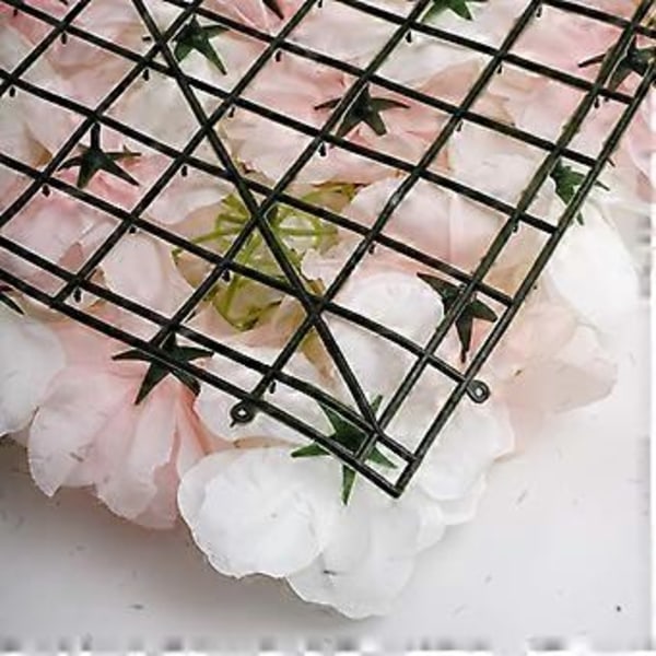 Konstgjorda blompaneler av silkestyg för heminredning, skyltfönster och montrar (Rosa)