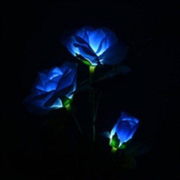 2 Pack (Rose Blue) Solar Garden Lights Dekorativa Vattentäta Outdo