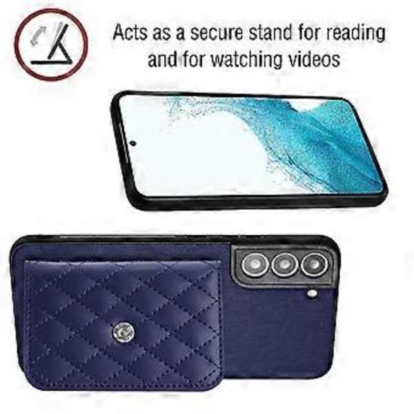 YB Leather Coating Series-8 Samsung Galaxy S22+ 5G -kotelo RFID-suojatuilla korttipaikoilla
