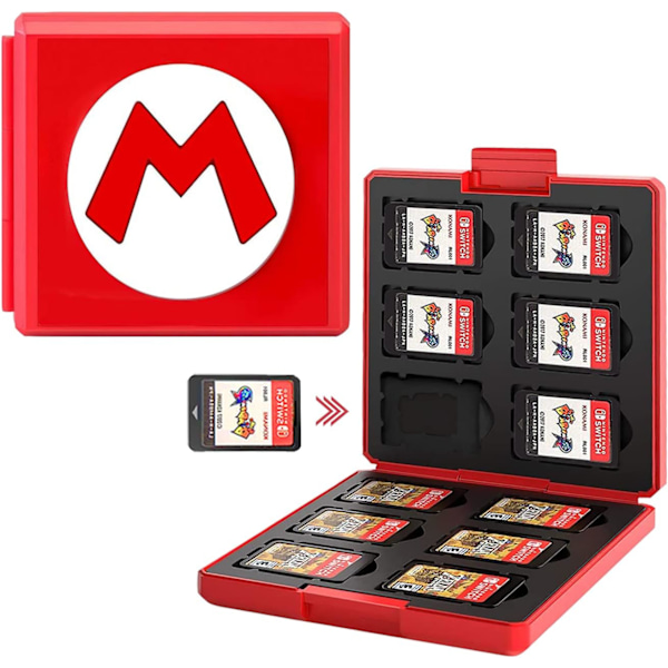 Nintendo Switch Lite NS spillkortholder - Lagrer opptil 12 spill