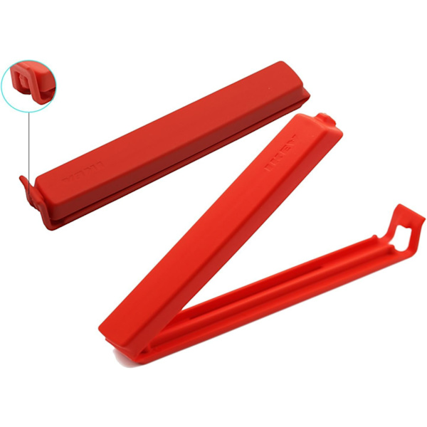 Set med 5 tätningsklämmor 12 cm, blandade färger