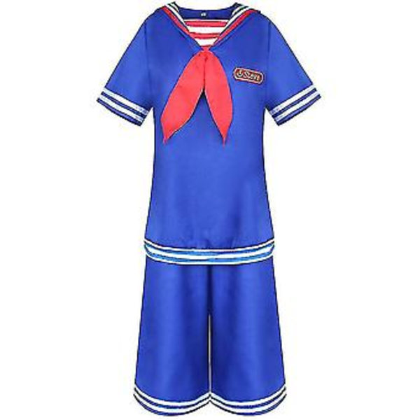 Stranger Things Säsong 4 Robin Steve Harrington Cosplay Kostym Set V (S Herr)