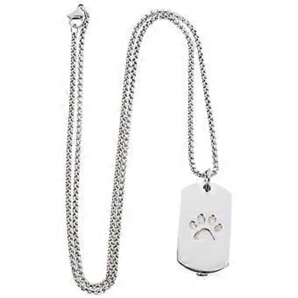 Urna Hängsmycke Halsband Husdjursurna Halsband Kremering Minneshalsband Minnessmycken för Aska