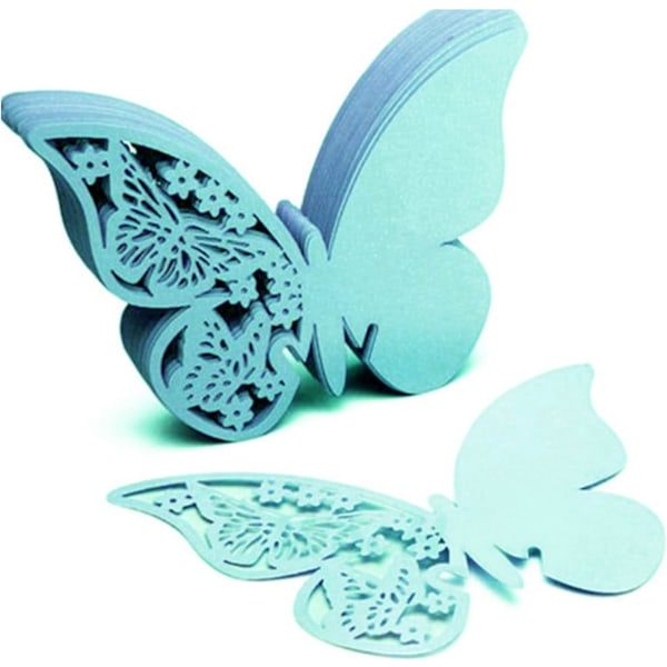 Cut Out Butterfly Cup Card Dark Purple Butterfly Seat Card Laser Card