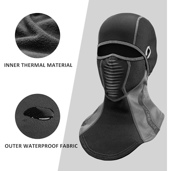 Fleece Balaclava Kaulamaski Tuulenpitävä Termokuvio/Suodatin M