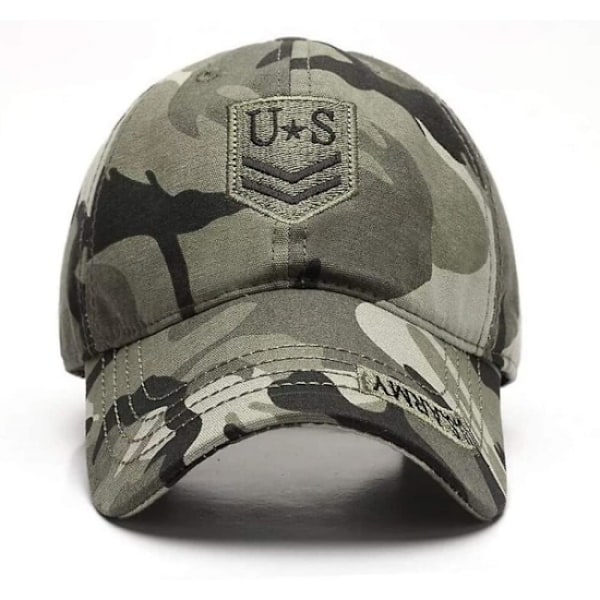 Camouflage-baseball-lippis, Militaire Army Camo -baseball-lippis puuvilla