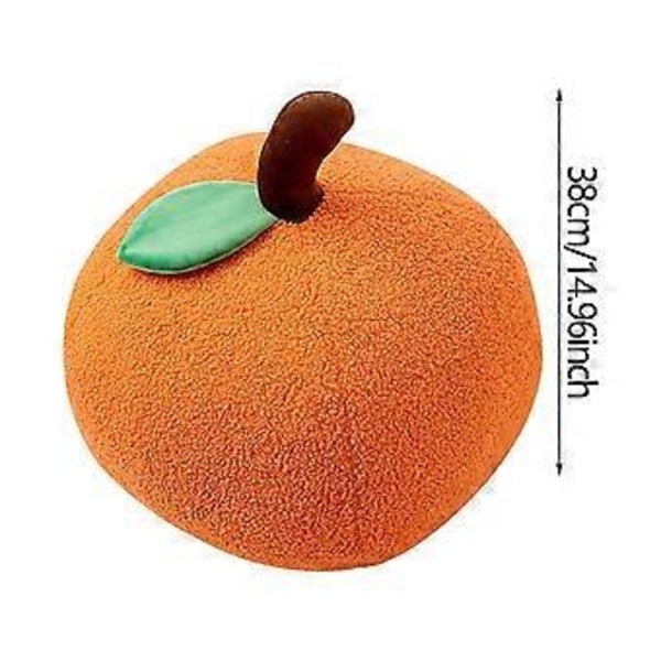 Gresskar myk pute kaki-pute oransje plysjleke (C)