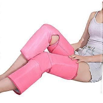 Elektrisk Luftkompressionsvärme Vadben Massager Plug-EU (Lång Rosa)