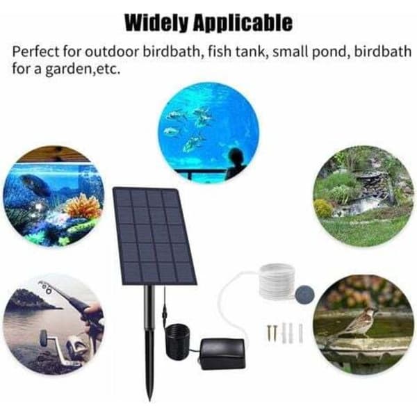 2,5W Solcells-driven Syrepump, Solcells Dammpump, Akvariepump