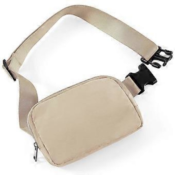 Män Kvinnor Bärbar Bröstficka Midjeväska Midjebälte Fick Resväskor (Khaki)