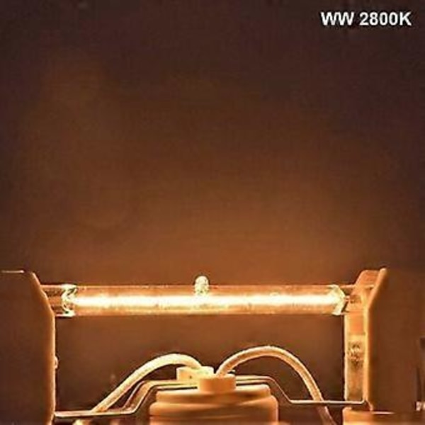Dimbar R7S 118mm 300W Halogenpære Blyant AC220-240V 5900lm J118 Halogenprojektør Lineær for landskapsbelysning, sikkerhet, gatelampe (Pakke med