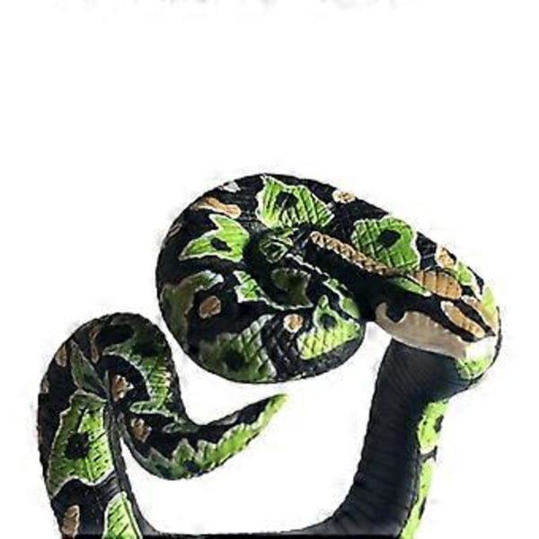 Nyhet Simuleringsormarmband, Läskigt Djurmodell Armband, Roliga Leksaker för Barn Party Halloween Leksak (Grön Python)