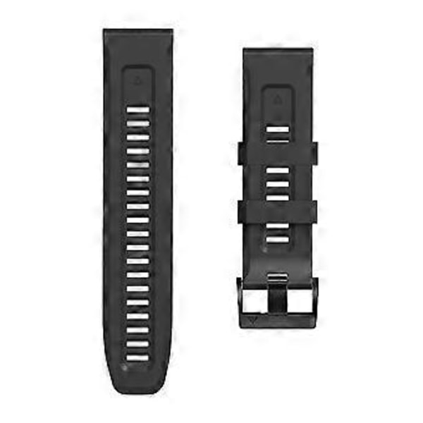 Type E Silikone Urrem 26mm til Garmin Tactix 7 Pro/Fenix 7X/Fenix 6X Pro (Style E)