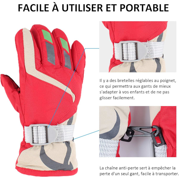 Barne hansker jente gutt vanntette ski snowboard hansker for barn