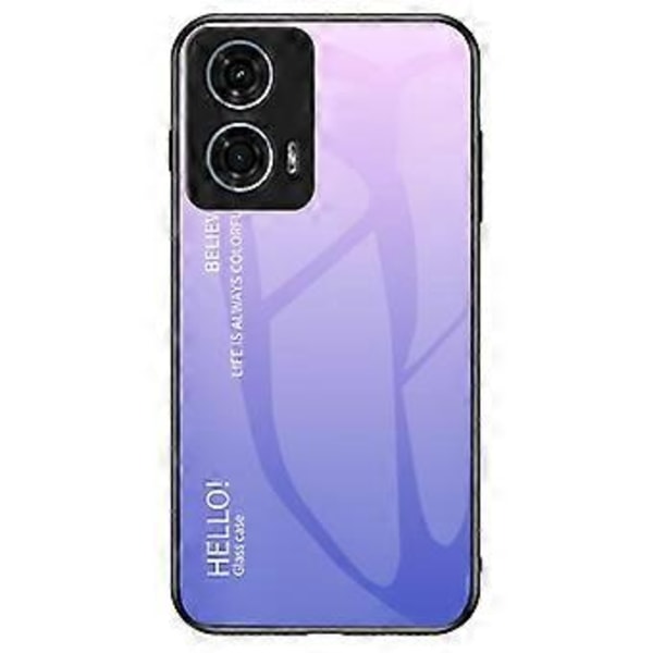 Skal för Motorola Moto G24 Power Anti-Repor Härdat Glas Baksida Mobilskal (Stil D)