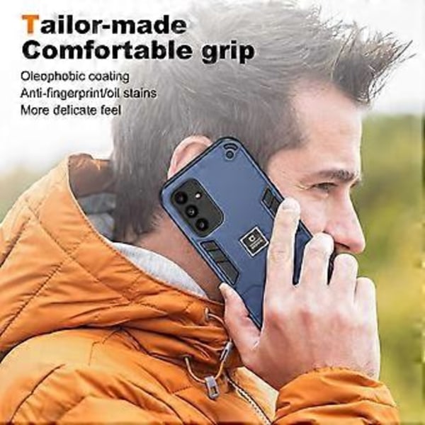 För Samsung Galaxy A15 5G Mobilskal Fallskydd Dubbla Lager PC+TPU (Stil A)