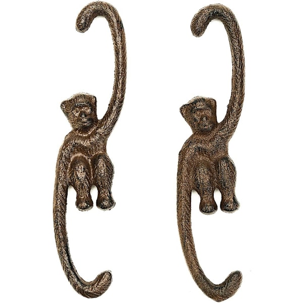 Raskaankalustoiset valurautaiset S-koukut - 20CM & 2 kpl apinankoukut -
