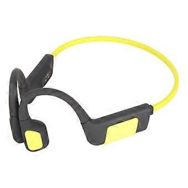 32GB Luujohtokuulokkeet Uintiin Sukellukseen Urheiluun, IPX8 Vedenpitävät, Langattomat Bluetooth, Keltainen