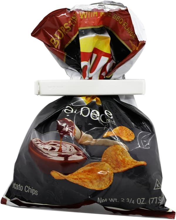 Sæt med 5 forsegling clips 12cm, assorterede farver